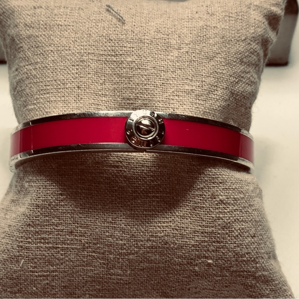 Henri Bendel Pink and Silver Bangle Bracelet